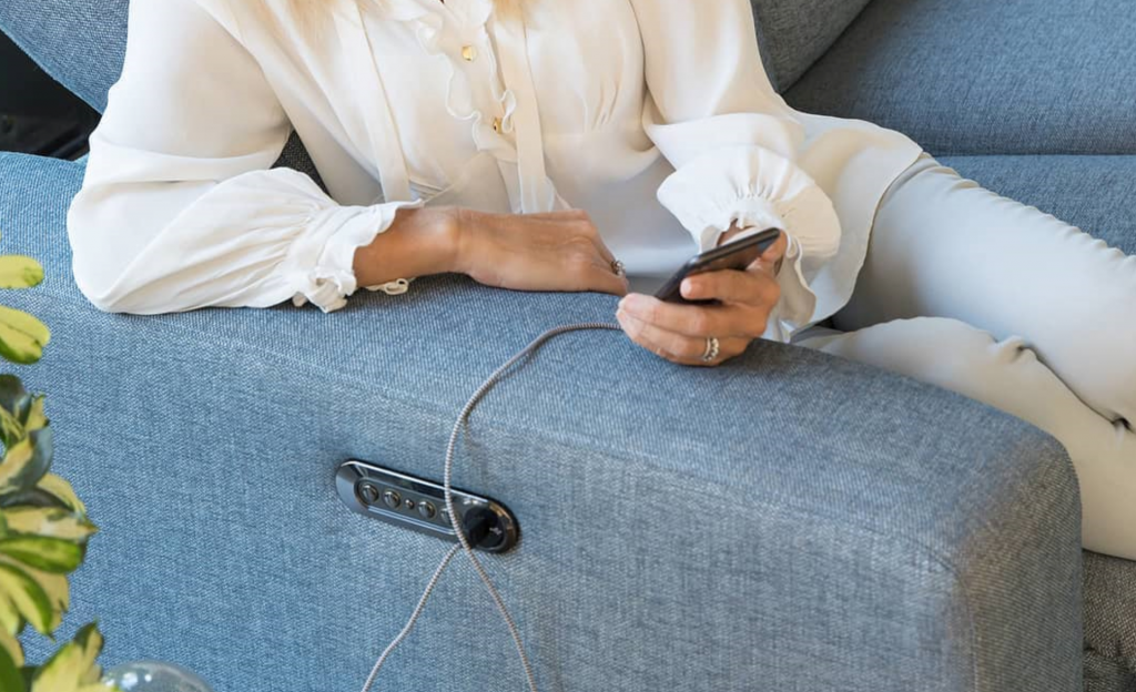 Plush's new connected couch range comes with USB ports. techAU